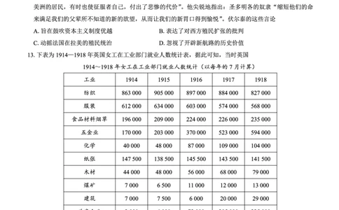 高二名校教研联盟2023-2024学年高二年级6月月考（6.25-26）历史试卷(1)_1多考区联考_0701名校教研联盟2023-2024学年高二年级6月月考