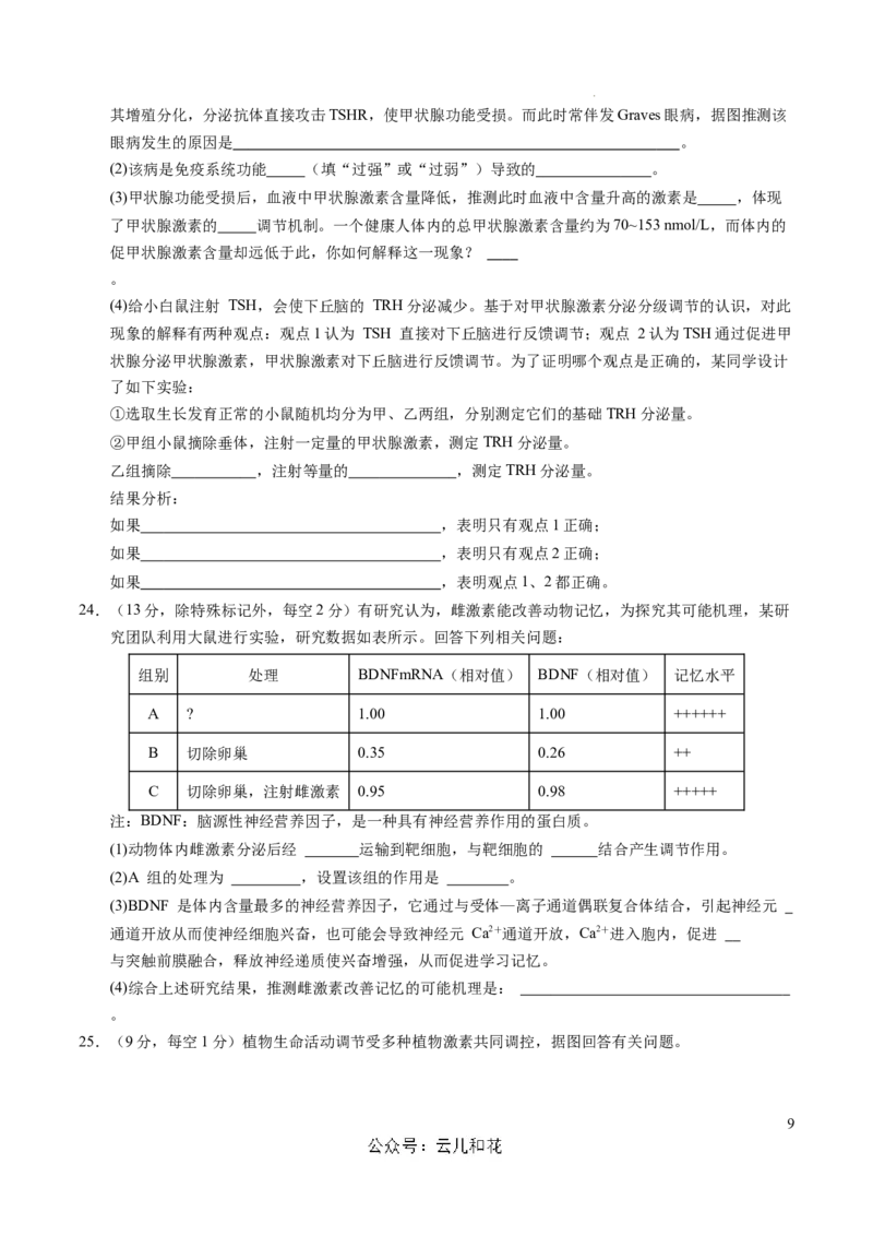 高二生物期中模拟卷02测试范围：人教版2019选必1全册（考试版A4）（新高考通用）(1)_1多考区联考_1014高二期中模拟卷（新高考通用）黄金卷：2024-2025学年高二上学期期中模拟考试