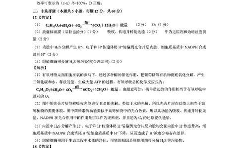 生物答案_2025年1月_250124江西省新八校2025届高三第一次联考（全科）_江西省新八校2025届高三第一次联考生物