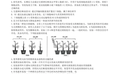 湖南省长沙市雨花区长沙市雅礼中学2024-2025学年高三下学期生物月考试卷（七）_2025年3月_250306湖南省长沙市雅礼中学2024-2025学年高三下学期月考卷（七）（全科）