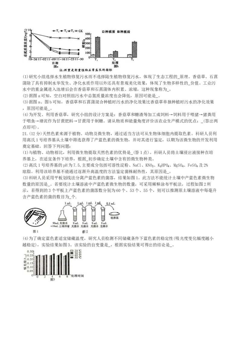 湖南省长沙市雨花区长沙市雅礼中学2024-2025学年高三下学期生物月考试卷（七）_2025年3月_250306湖南省长沙市雅礼中学2024-2025学年高三下学期月考卷（七）（全科）