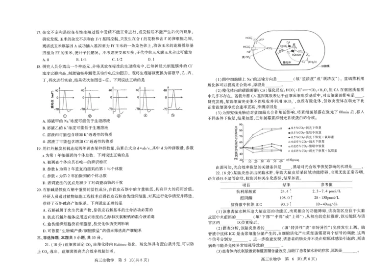 潍坊三模生物试题_2025年5月_250527山东省潍坊三模2025届高考模拟考试（全科）_2025届山东省潍坊市高三下学期三模生物