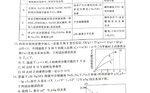河北省承德市、张家口市2025届高三年级下学期一模考试化学试题河北省承德市、张家口市2025届高三年级下学期一模考试化学试题_2025年3月