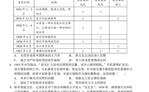 襄阳五中2025届高三下学期5月适应性考试（一）历史_2025年5月_250510湖北省襄阳五中2025届高三下学期5月适应性考试（一）（全科）
