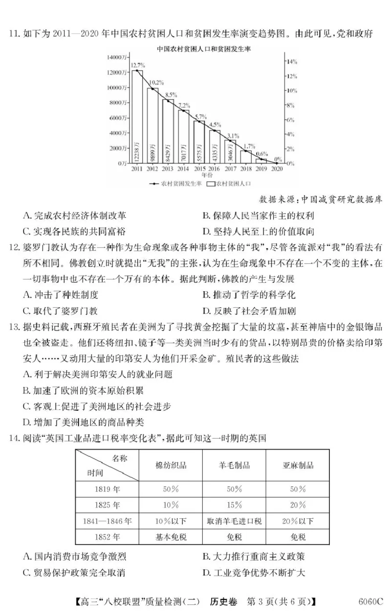 广东省&ldquo;八校联盟&rdquo;2026届高三上学期质量检测（二）历史试卷（含答案）_2025年10月_251014广东省&ldquo;八校联盟&rdquo;2026届高三上学期质量检测（二）（全科）