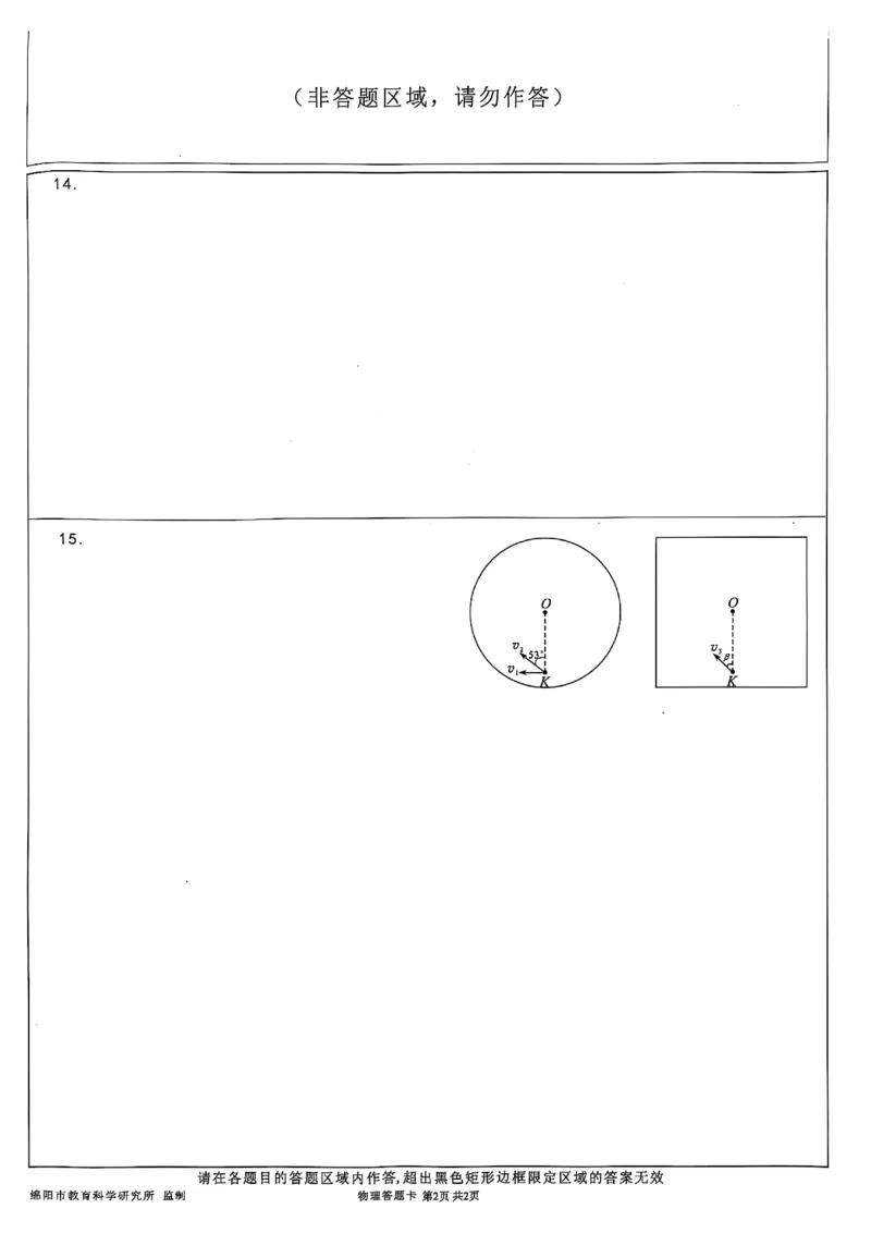 四川省绵阳市高中2022级第三次诊断性考试物理_2025年4月_250421四川省绵阳市高中2022级第三次诊断性考试（A卷+元三维大联考B卷）_四川省绵阳市高中2022级第三次诊断性考试物理（A卷）