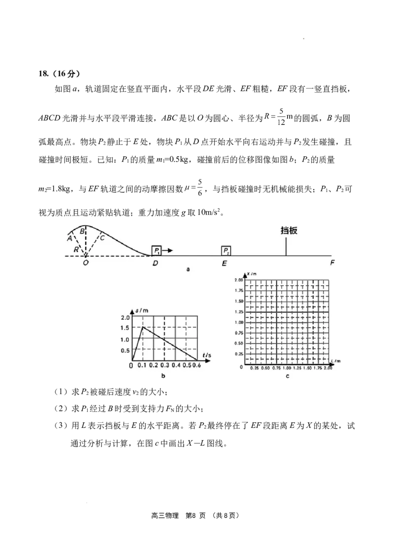 海南省文昌中学2024-2025学年高三下学期第五次月考（4月）物理_2025年4月_250424海南省文昌中学2024-2025学年高三下学期第五次月考（4月）（全科）