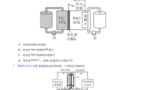 专题49化学电源&mdash;&mdash;可充电电池（原卷卷）_近10年高考真题汇编（必刷）_十年（2014-2024）高考化学真题分项汇编（全国通用）_十年（2014-2023）高考化学真题分项汇编（全国通用）