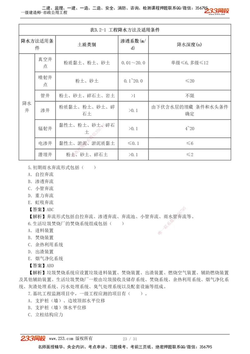 1-7_2026年一级建造师_2026年一建市政_2025年一建市政SVIP_03-习题精析✿实战特训✿模考通关_40-市政《模考金题班》凌萍萍233