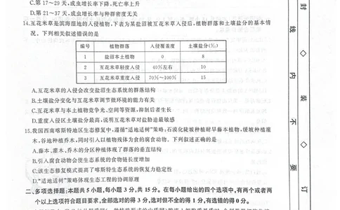 河北省衡水市2025-2026学年高三上学期四调考试生物试题（含答案）_2025年10月_251029河北省衡水市2025-2026学年高三上学期四调考试