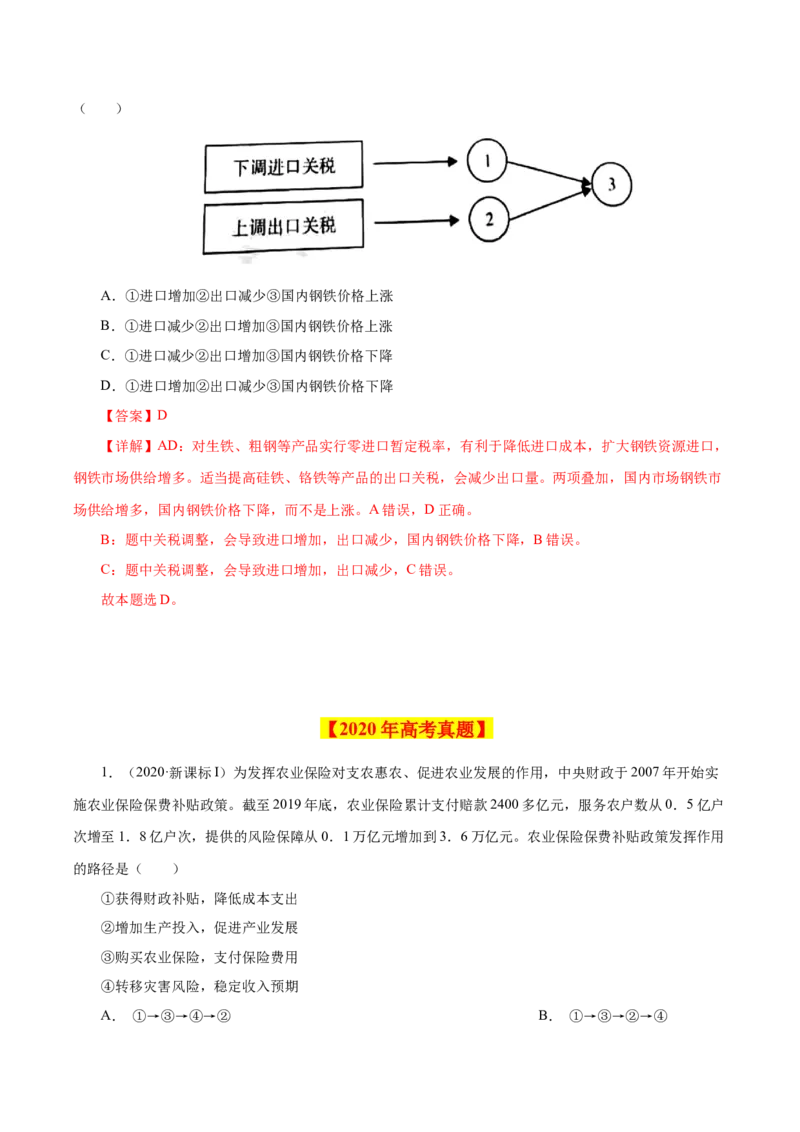 专题03收入与分配-学易金卷：十年（2014-2023）高考政治真题分项汇编（人教卷）（解析卷）_近10年高考真题汇编（必刷）_十年（2014-2024）高考政治真题分项汇编（全国通用）