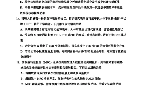 海南省海口市2025届高三下学期仿真考试生物+答案_2025年4月_250417海南省海口市2025届高三年级4月仿真考试（全科）