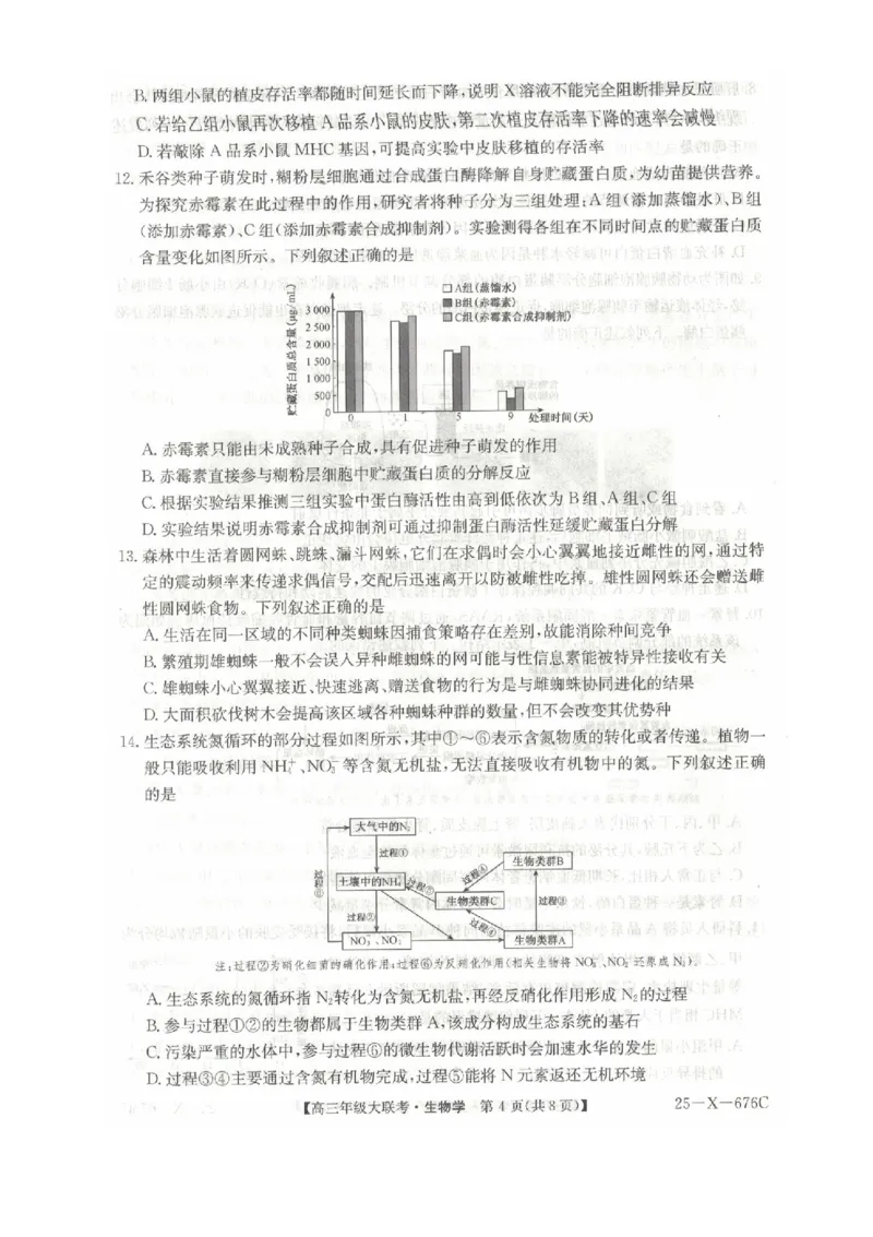 河南省TOP二十名校2025届高三猜题大联考生物试题（含答案）_2025年5月_250516河南省TOP二十名校2025届高三猜题大联考（全科）