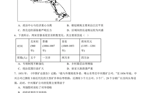 湖南省岳阳市岳阳县第一中学2024-2025学年高三上学期12月月考历史试题Word版含答案_2025年1月_250103湖南省岳阳市岳阳县第一中学2024-2025学年高三上学期12月月考