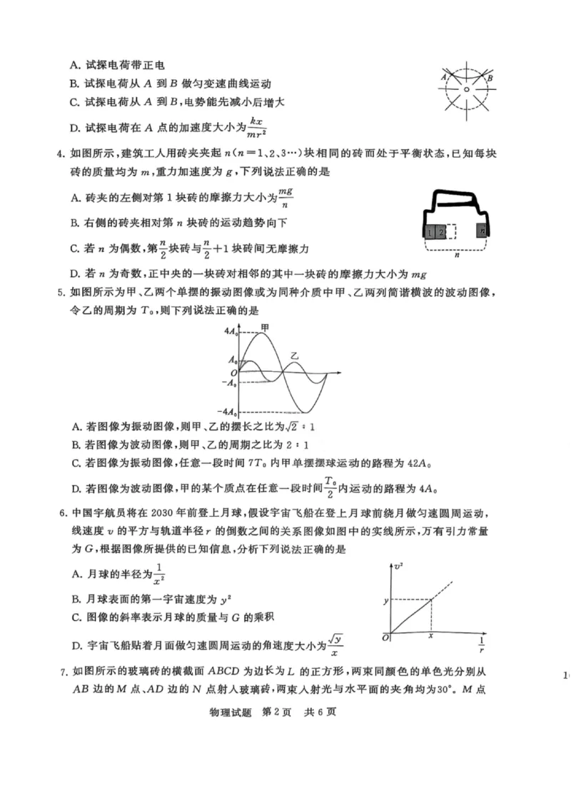 物理试题卷_2025年9月_250906河南省新未来2025-2026学年高三年级上学期9月份联合测评（全科）_河南省新未来2025-2026学年高三年级上学期9月份联合测评物理