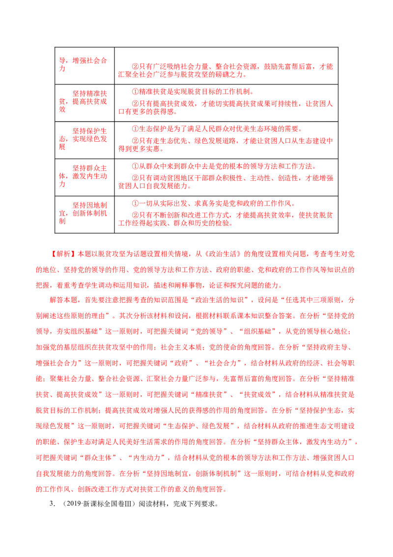 专题10《政治生活》综合主观题-学易金卷：十年（2014-2023）高考政治真题分项汇编（全国通用）（解析卷）_近10年高考真题汇编（必刷）