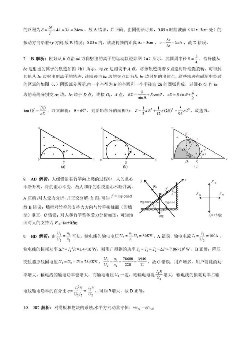 广西示范性高中9月高三联合调研测试物理答案_2025年9月_250928考阅评广西示范性高中2025-2026学年高三上学期9月联合调研测试（全科）