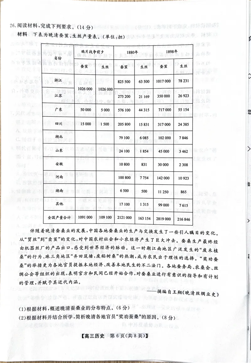河北省衡水市2025-2026学年高三上学期第三次调研考试（26008C）历史_2025年10月_251001河北省衡水市2025-2026学年高三上学期第三次调研考试（26008C）