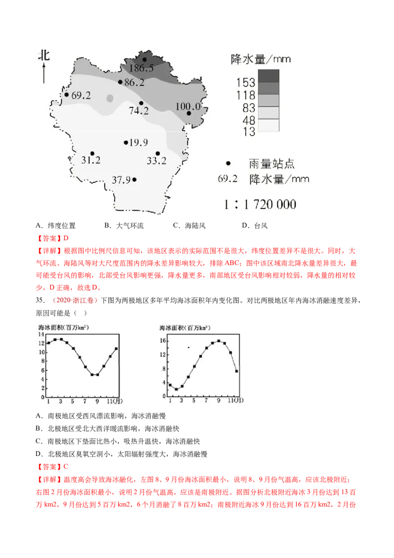 专题04地球上的大气-十年（2014-2023）高考地理真题分项汇编（解析卷）_近10年高考真题汇编（必刷）_十年（2014-2024）高考地理真题分项汇编（全国通用）