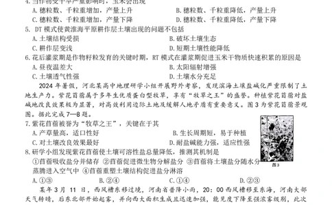 地理_2025年1月_250114甘肃省金太阳2025届高三1月联考（全科）_甘肃省金太阳2025届高三1月联考地理