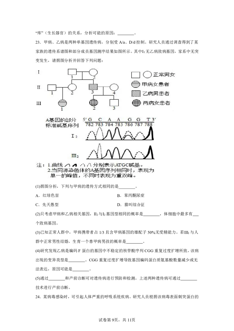 生物+答案浙南名校联盟2025-2026学年高三上学期10月联考生物试题-A4答案卷尾_2025年10月_251010浙江省浙南名校联盟2026届高三上学期10月联考（全科）