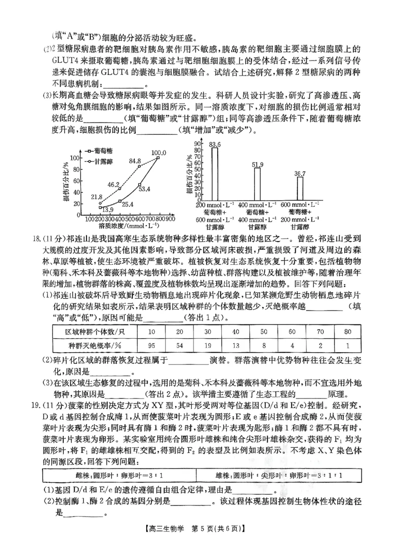 重庆市好教育联盟2025届高三2月联考（金太阳331C）生物_2025年3月_250307重庆市好教育联盟2025届高三2月联考（金太阳331C）（全科）