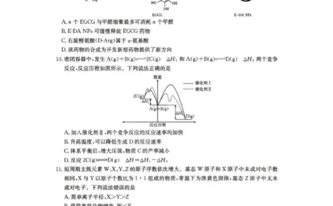辽宁省抚顺市六校协作体2024-2025学年高三下学期期初检测化学_2025年3月_250313辽宁省抚顺市六校协作体2024-2025学年高三下学期期初检测（金太阳350C）（全科）