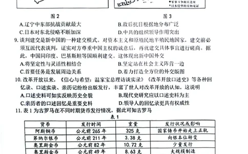 辽宁省大连市2024-2025学年高三上学期期末双基测历史试卷及答案_2025年1月_250116辽宁省大连市2024-2025学年高三1月期末双基测试（全科）