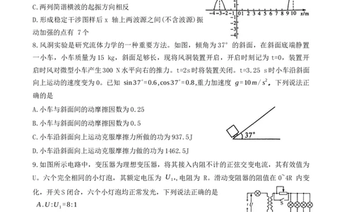 湘豫名校联考2024-2025学年高三春季学期第二次模拟考试物理_2025年4月_250403湘豫名校联考2024-2025学年高三春季学期第二次模拟考试（全科）
