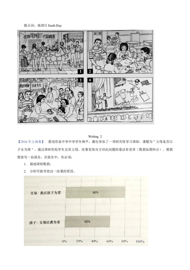 专题27书面表达图表和图画类（学生卷）--十年（2015-2024）高考真题英语分项汇编（全国通用）_近10年高考真题汇编（必刷）_十年（2014-2024）高考英语真题分类汇编（全国通用）