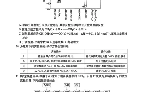 高三化学高三化学_2025年4月_250408全国优创名校金太阳联考暨山西江西河南辽宁金太阳高三4月联考_化学试题（含解析）