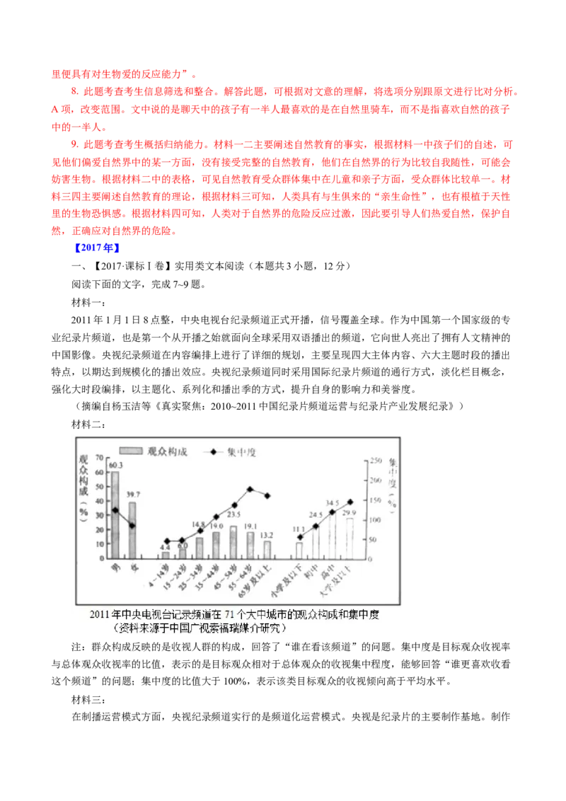 专题03非连续文本阅读-十年（2014-2023）高考语文真题分项汇编（全国通用）（解析卷）_近10年高考真题汇编（必刷）_十年（2014-2024）高考语文真题分项汇编（全国通用）