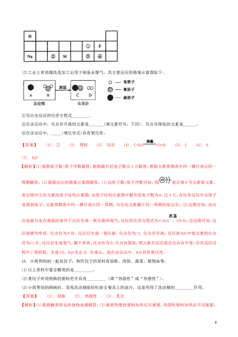 黑龙江省齐齐哈尔市2018年中考化学真题试题（含解析）_中考真题_5.化学中考真题2015-2024年_2018中考真题卷（277份）