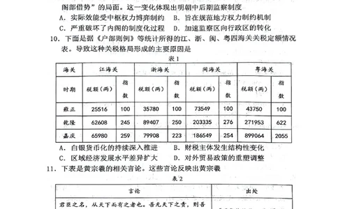 绵阳南山中学高2023级高三第二次教学质量检测+历史试题（含答案）_2025年10月_251001绵阳南山中学高2023级高三第二次教学质量检测（全科）