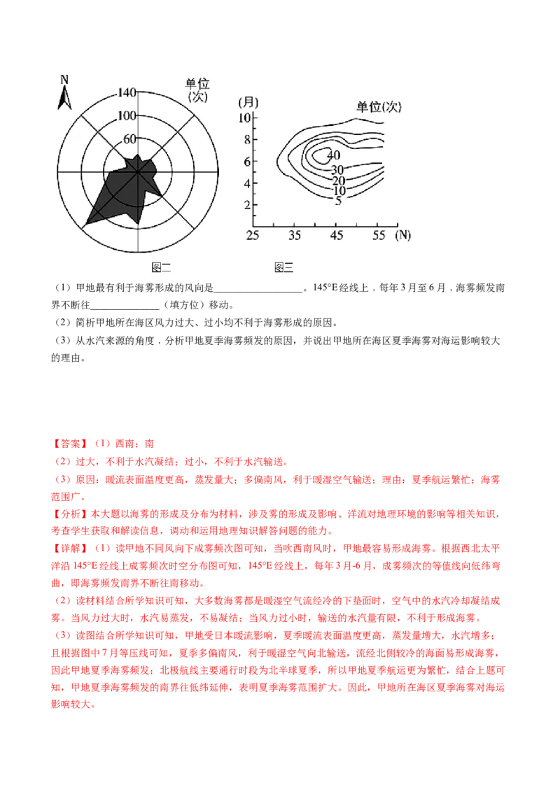 专题05地球上的水-十年（2014-2023）高考地理真题分项汇编（解析卷）_近10年高考真题汇编（必刷）_十年（2014-2024）高考地理真题分项汇编（全国通用）