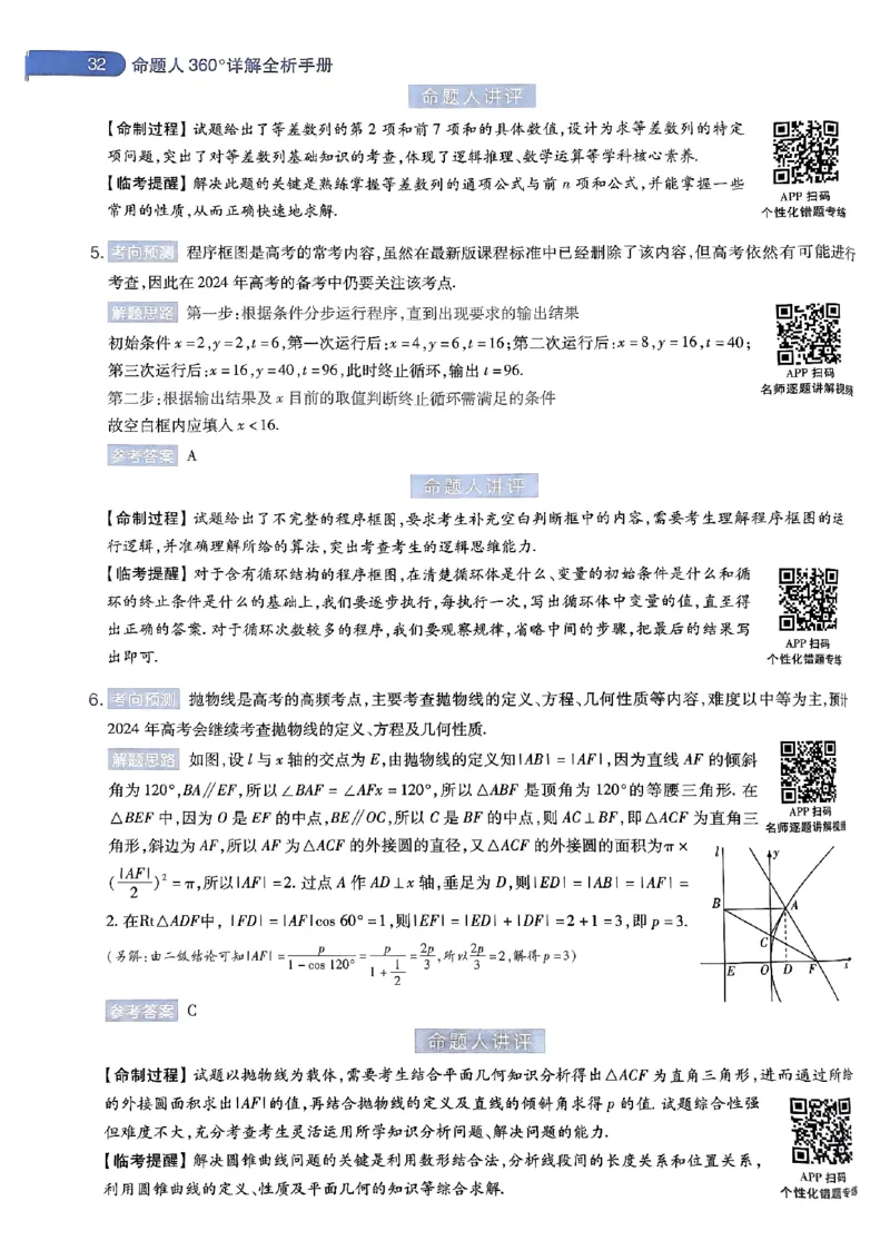命题人360&deg;详解全析手册_2024高考押题卷_12024天星全系列_四川、陕西、青海、内蒙古宁夏、西藏（英数理科综合）_(全国卷版）天星临考预测押题密卷