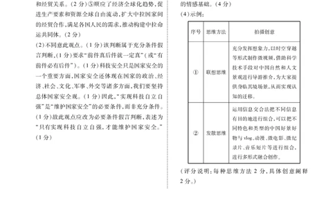 高三政治E版答案（2026届高三年级9月份联考）_2025年9月_250905衡水金卷四省（四川，云南）高三联考9月联考（全科）_政治E版
