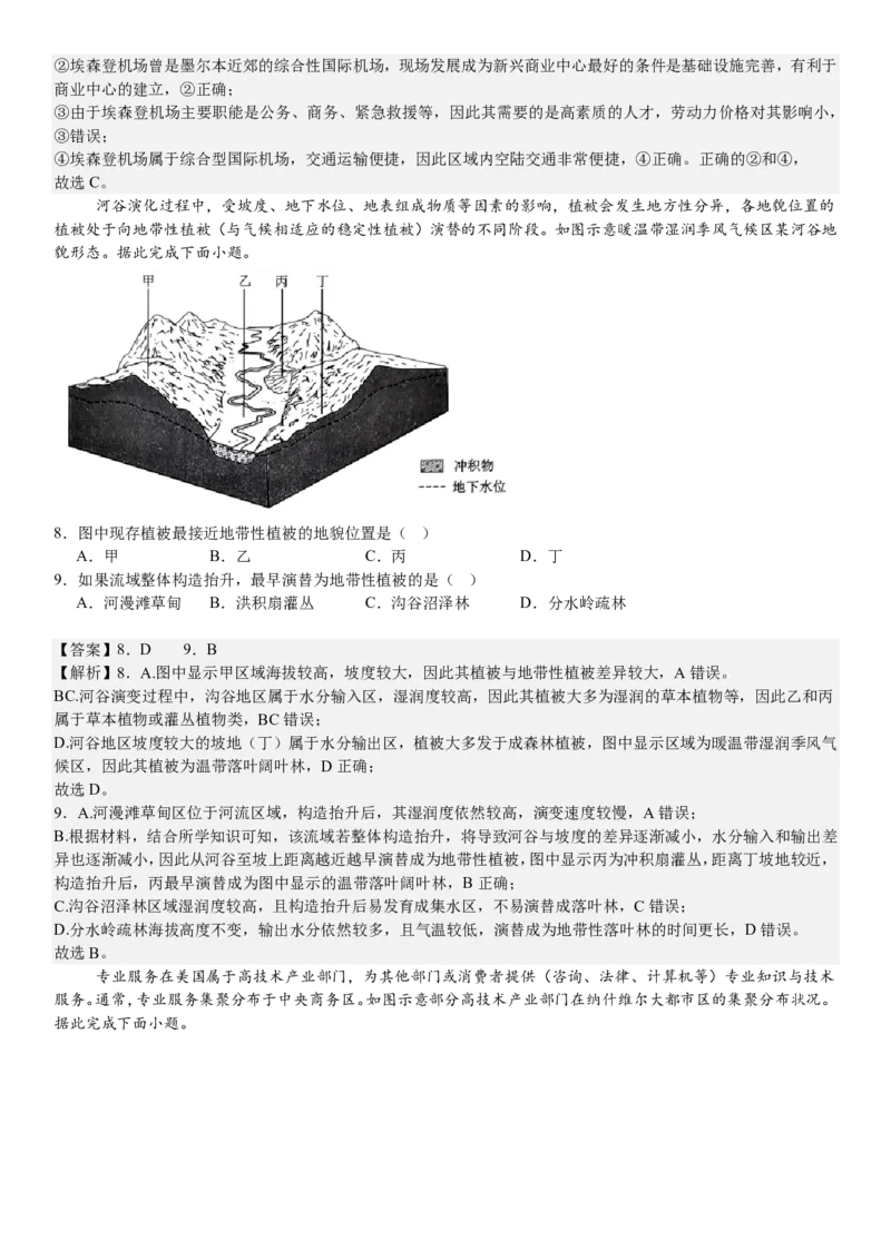 辽宁地理-答案-p_近10年高考真题汇编（必刷）_2024年高考真题_高考真题（截止6.29）_辽宁卷副科（黑龙江、辽宁、吉林）（6科全）