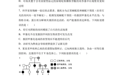 湖南省名校联考2024-2025学年高三上学期10月联考生物试题(含解析)_11月_241103湖南省名校联考2024-2025学年高三上学期10月月考