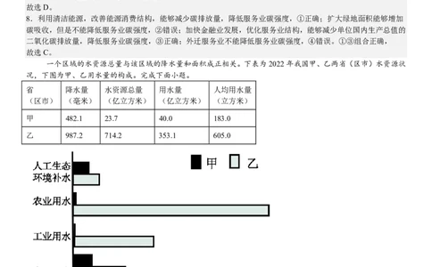 浙江地理-1月-答案-p_近10年高考真题汇编（必刷）_2024年高考真题_高考真题（截止6.29）_其他地方卷（目前搜集不完整）_浙江卷（1月全，6月化、通用技术、信息技术）