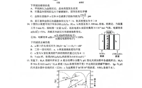 化学试题(1)_2026年1月_260123四川省绵阳市2026届高三上学期第二次诊断性考试（绵阳高三二诊）_四川省绵阳市2026届高三上学期第二次诊断性考试化学试题含答案
