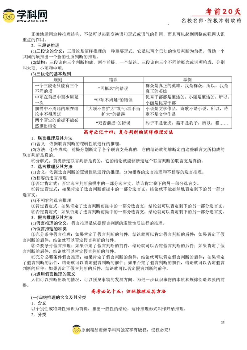 政治（二）-2024年高考考前20天终极冲刺攻略_2024高考押题卷_62024学科网全系列_20学科网高考考前终极攻略_政治-2024年高考考前20天终极冲刺攻略