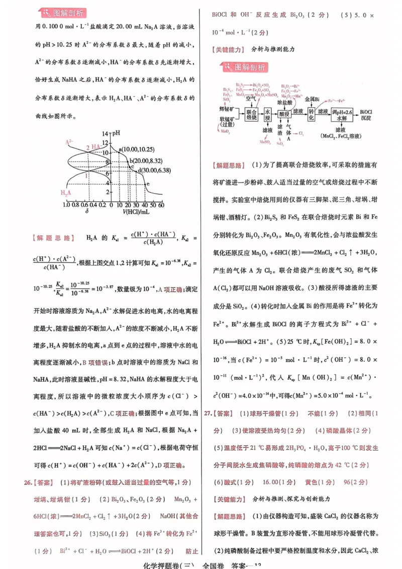 化学答案_2023高考押题卷_2023版天星金考卷最后一卷_全国卷版_最后一卷&middot;化学