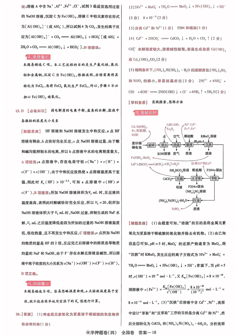 化学答案_2023高考押题卷_2023版天星金考卷最后一卷_全国卷版_最后一卷&middot;化学