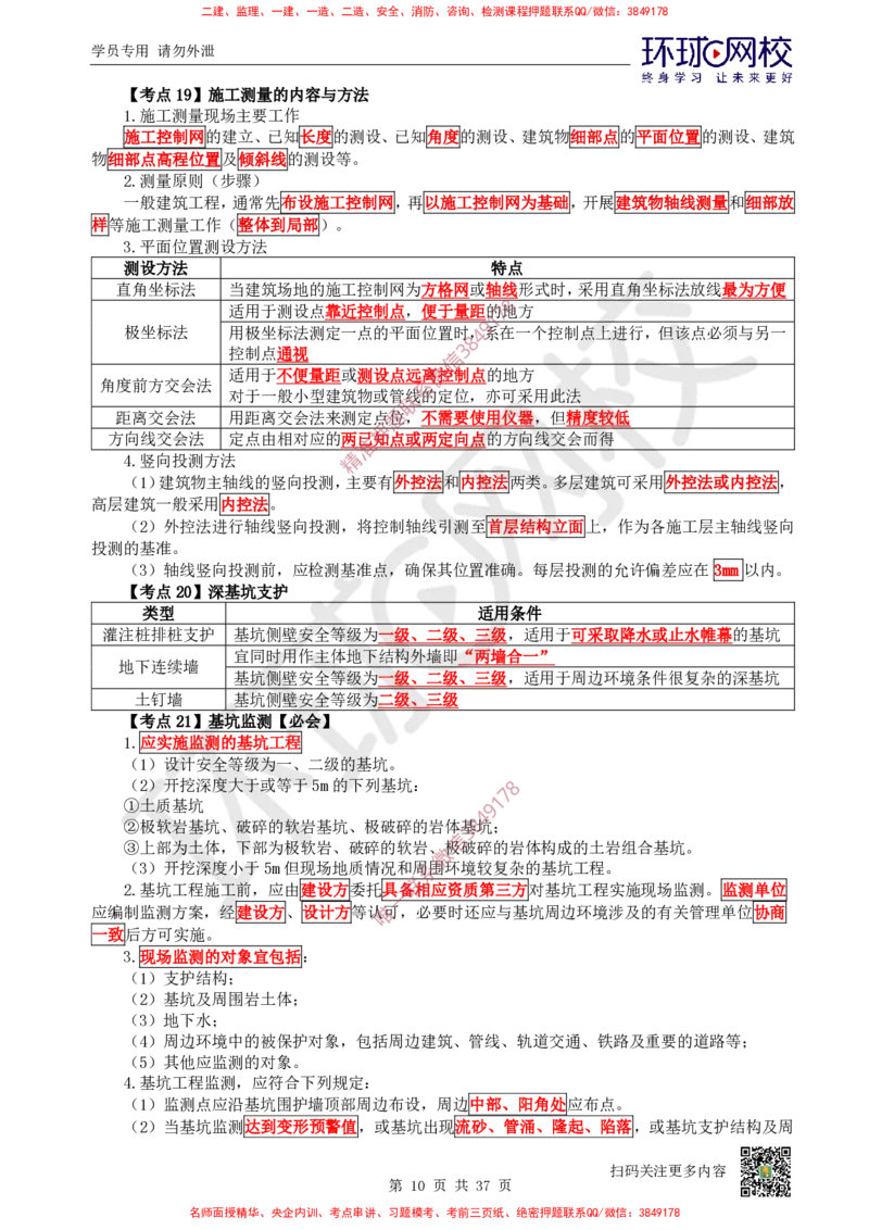 2026环球网校二级建造师《建筑工程管理与实务》考点速记手册_2026二建全科_2026二级建造师（持续更新）看这里_2026二建建筑SVIP_01-精华文档✿电子教材✿历年真题