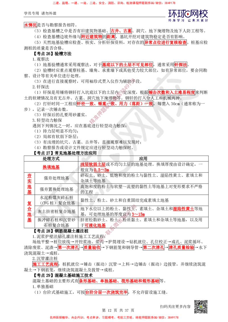 2026环球网校二级建造师《建筑工程管理与实务》考点速记手册_2026二建全科_2026二级建造师（持续更新）看这里_2026二建建筑SVIP_01-精华文档✿电子教材✿历年真题