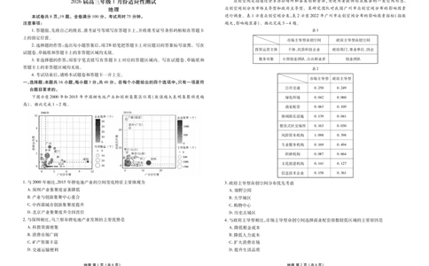 高三地理正文（2026届高三年级1月份适应性测试）(1)_2026年1月_260129衡水金卷2026届高三年级1月份适应性测试（全科）_高三地理电子文件（2026届高三年级1月份适应性测试）