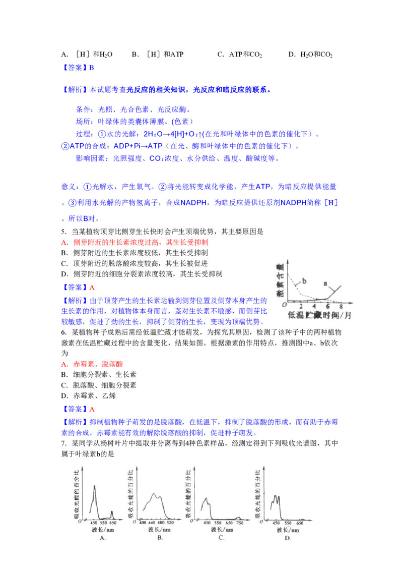 2010年高考生物试卷（海南）（解析卷）_生物历年高考真题_新&middot;PDF版2008-2025&middot;高考生物真题_生物（按年份分类）2008-2025_2010&middot;高考生物真题