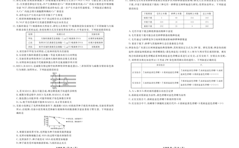 高三生物正文（2026届高三年级1月份适应性测试）(1)_2026年1月_260129衡水金卷2026届高三年级1月份适应性测试（全科）_高三生物电子文件（2026届高三年级1月份适应性测试）
