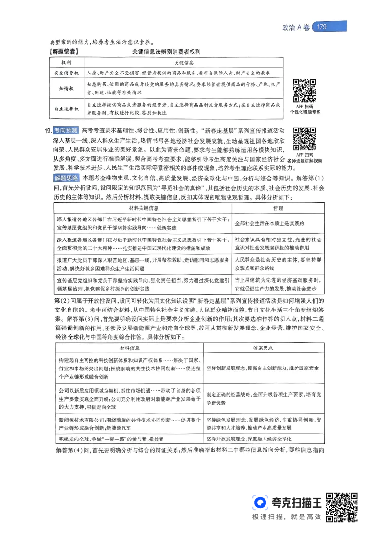 政治AB卷答案及解析_2024高考押题卷_12024天星全系列_@@@天星临考押题密卷汇总重复_2024年tx高考临考押题密卷辽宁专版